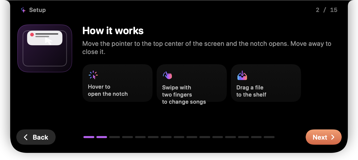 Setup step 2: how it works