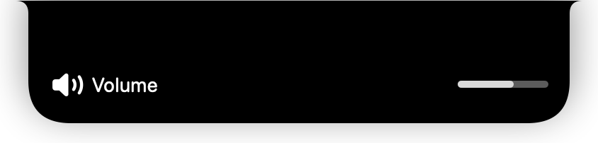 Volume indicator